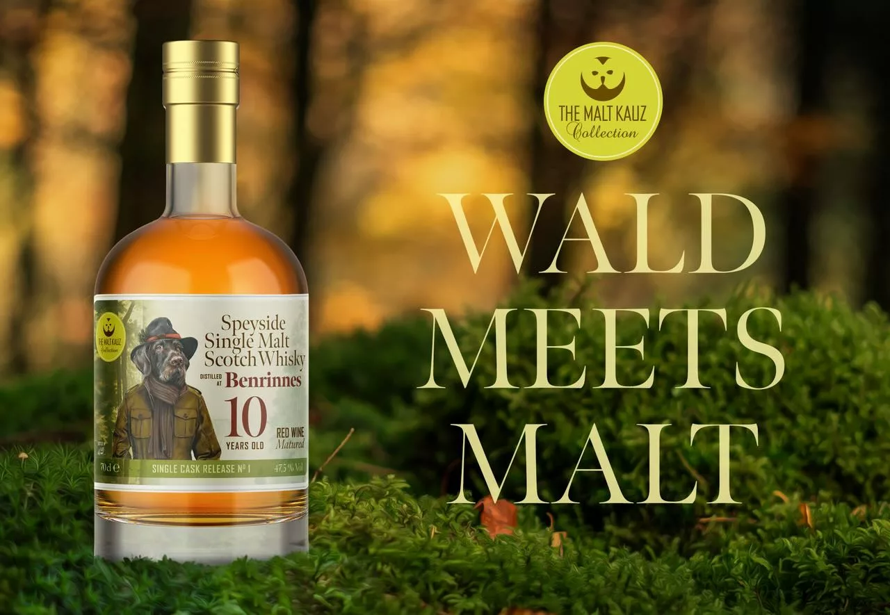 Ab heute im Shop! THE MALT KAUZ- Unser erster Single Malt Scotch Whisky, Benrinnes 10y. Natürlich erst ab 18!  #deutschdrahthaar #whisky #jagdundhund #singlemalt